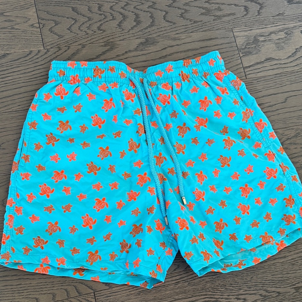 LIMITED EDITION VILEBREQUIN EMBROIDERED Swim Trunks